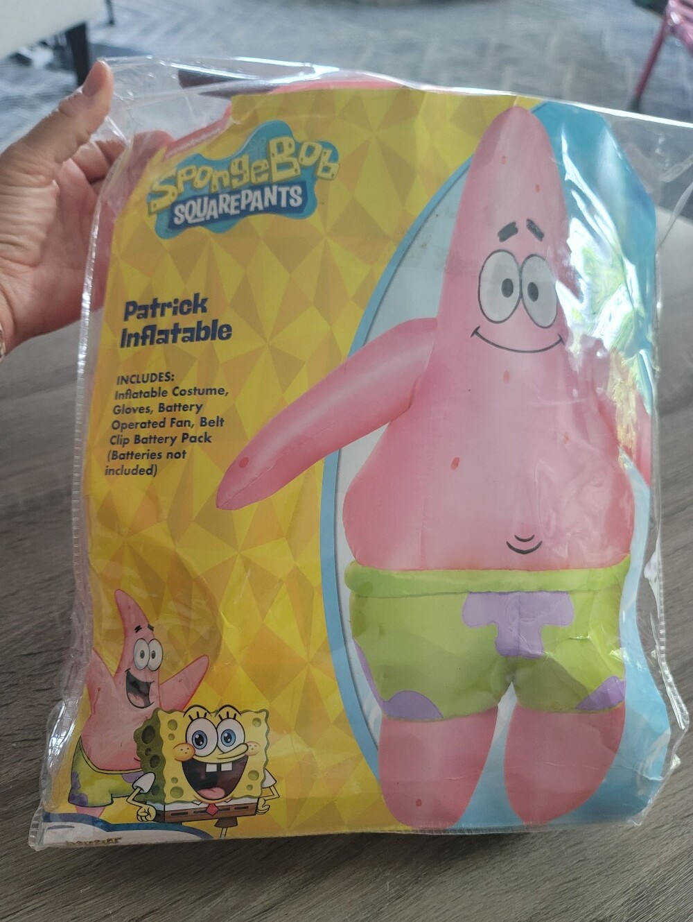 Spirit Halloween SpongeBob SquarePants Patrick Star Inflatable Costume Adult OS